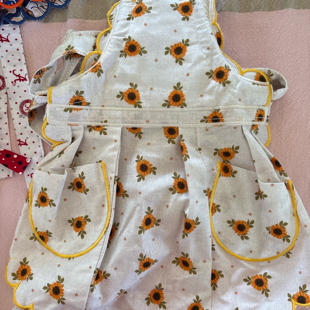 Sunflower Print Kids Bib